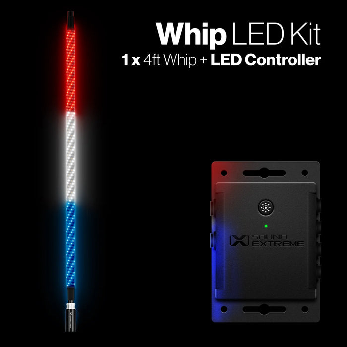 EcoXGear Extreme Whip Kit Qty 1 x 4 Ft plus LEDCast Controller