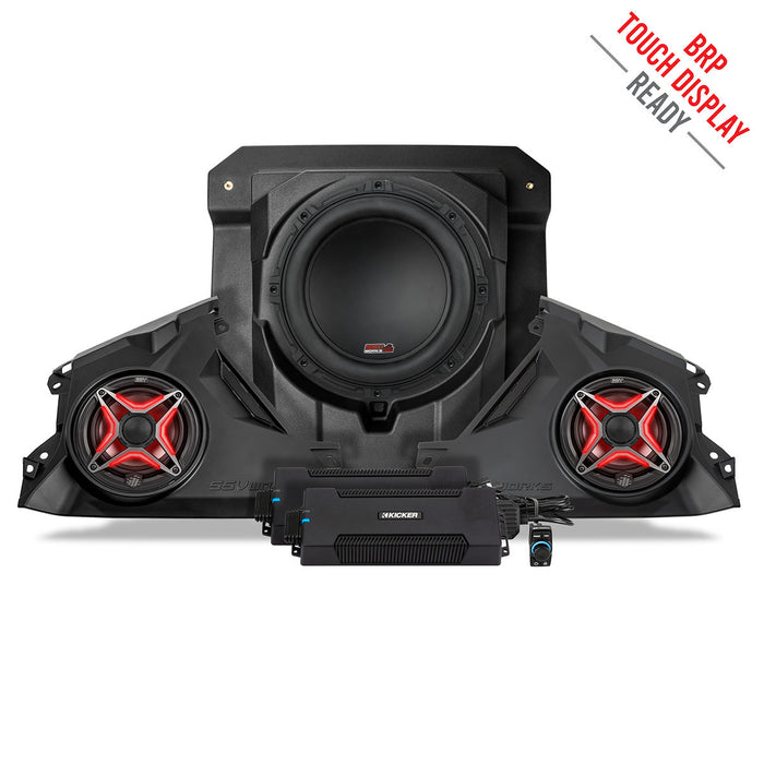 SSV Works 2024-2025 Can-Am® Maverick R, Phase-3 V-Spec 1650watt 3-Speaker Stereo System