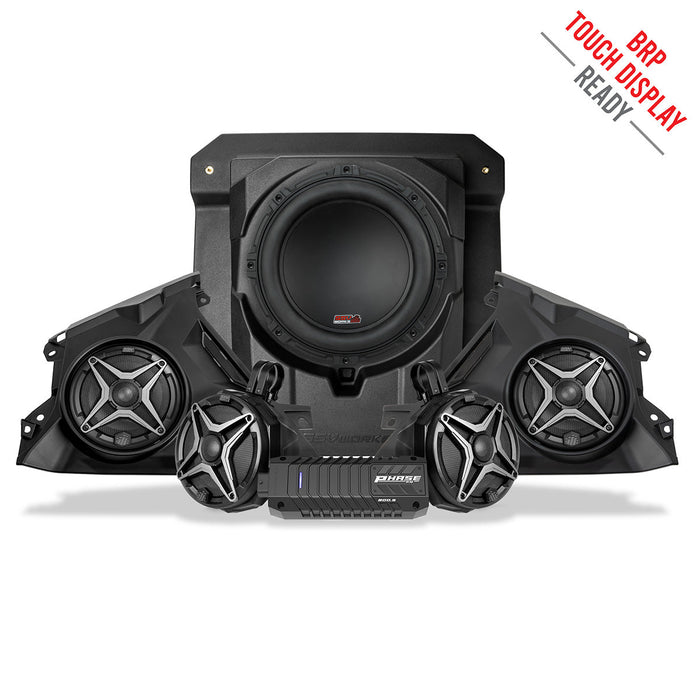 SSV Works 2024-2025 Can-Am® Maverick R, Phase-4 A-Spec 800watt 5-Speaker System