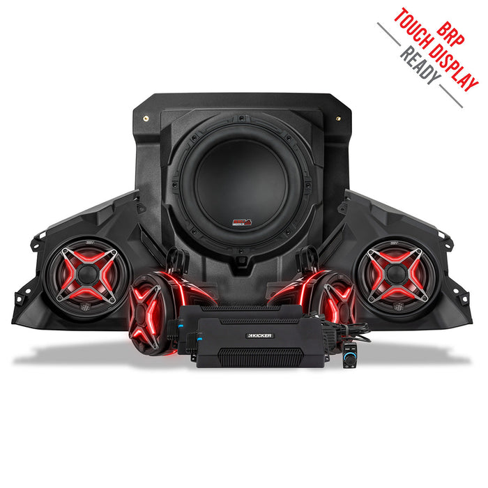 SSV Works 2024-2025 Can-Am® Maverick R, Phase-4 V-Spec 1650watt 5-Speaker Stereo System
