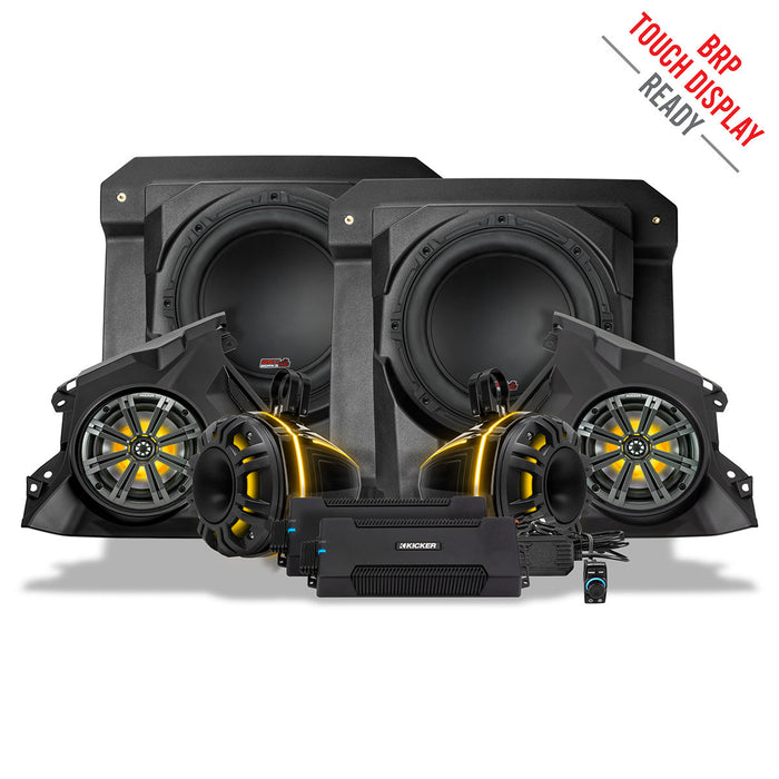 SSV Works 2024-2025 Can-Am® Maverick R, Phase-6 K-Spec 1650watt 6-Speaker Stereo System with Kicker Horns