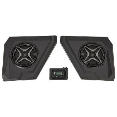 SSV Works Yamaha Wolverine X4 Audio Pod System with MRB3 Dash Kit and Overhead Front Speaker Pods