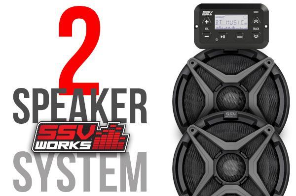 SSV Works 2018-2020 CanAm Maverick Trail and Sport 2-Speaker Audio System