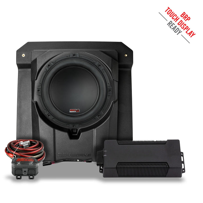 SSV Works 2024-2025 CanAm® Maverick R Under-Seat 850watt 10" Subwoofer Add-On for Factory JL® System