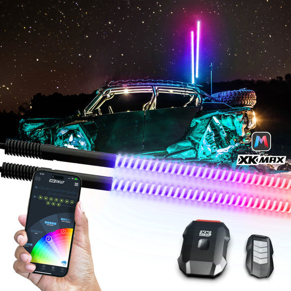 XK Glow 2 Pc 32" Whip With Xkchrome Controller