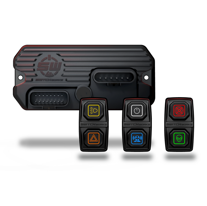 SSV Works Sierra6, 6-Switch, 3-Rocker Electronic Accessory Smart Switcher - Universal