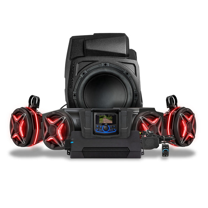 SSV Works 2020-2024 Polaris® RZR PRO Series Phase-5 V-Spec 5-Speaker 1400watt System w/JVC