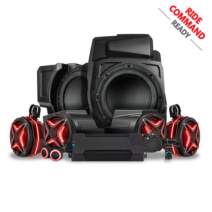 SSV Works 2020-2024 Polaris® RZR PRO Series 4-Seater Phase-6 V-Spec 8-Speaker 1400watt System for Ride Command