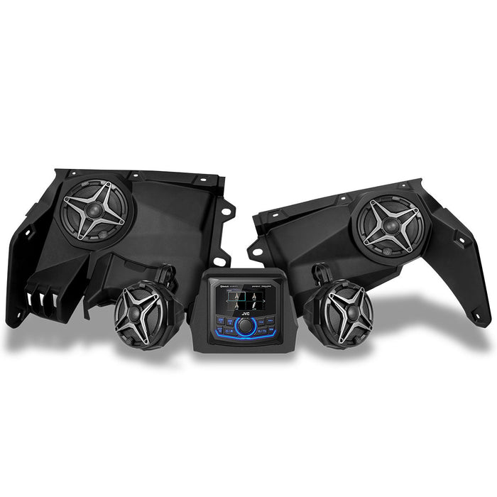 SSV Works 2017-2025 Can-Am® X3, Phase-2 A-Spec 4-Speaker System w/JVC