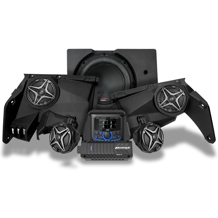 SSV Works 2017-2025 Can-Am® X3, Phase-4 A-Spec 5-Speaker 800watt System w/JVC