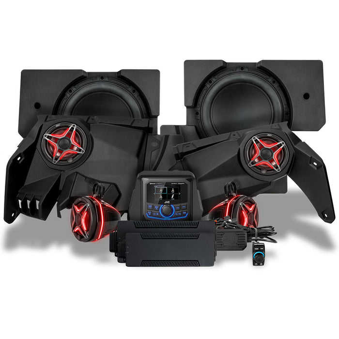 SSV Works 2017-2025 Can-Am® X3, Phase-5 V-Spec 6-Speaker 1650watt System w/JVC