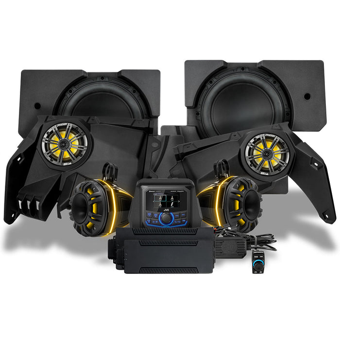 SSV Works 2017-2025 Can-Am® X3, Phase-6 K-Spec 6-Speaker 1650watt System w/JVC