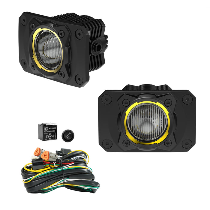 KC HiLiTES FLEX ERA® 1 - Flush Mount Backup Light Kit