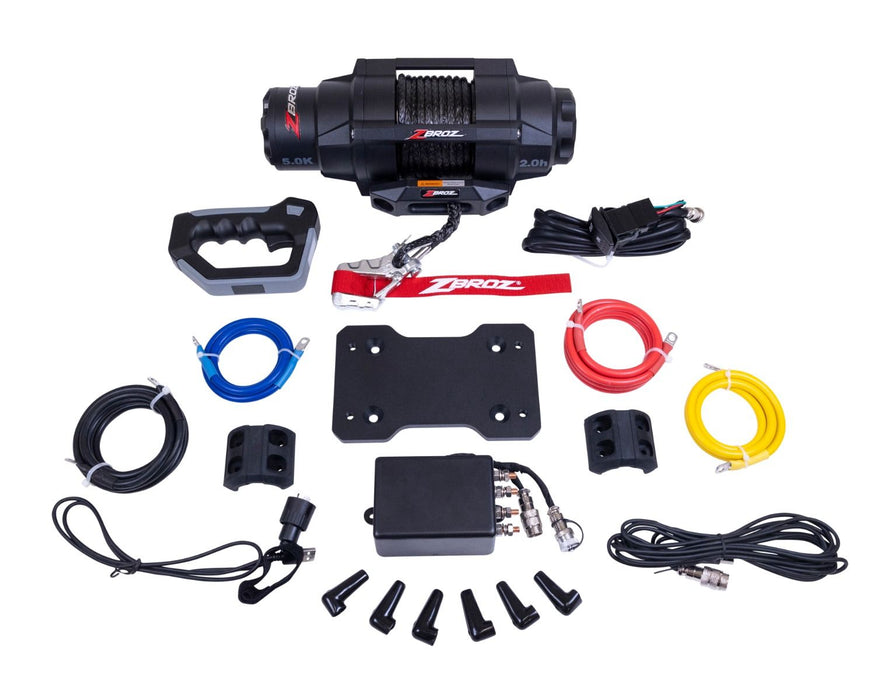 ZBROZ Racing Racing 5000 LB. Universal UTV Winch W/ Remote