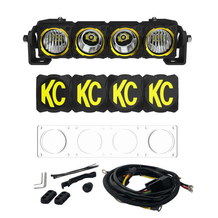 KC HiLiTES FLEX ERA® LED Light Bar - 10" - Master Kit