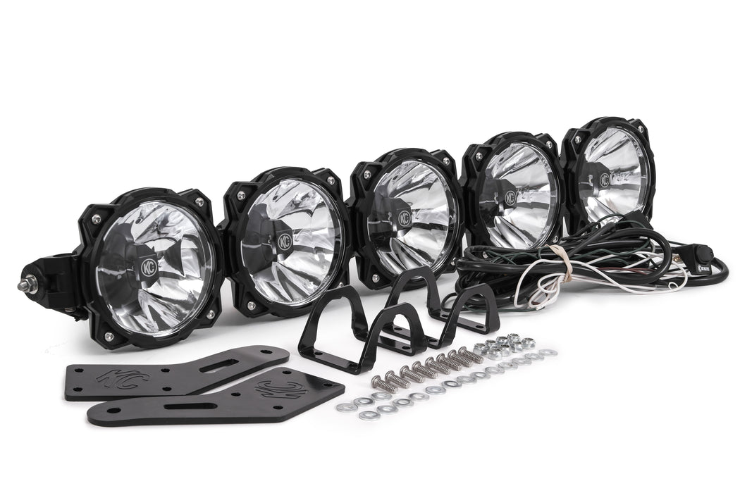 KC HiLiTES 32" Pro6 Gravity® LED - 5-Light - Light Bar System - 100W Combo Beam - for 14-18 Polaris RZR