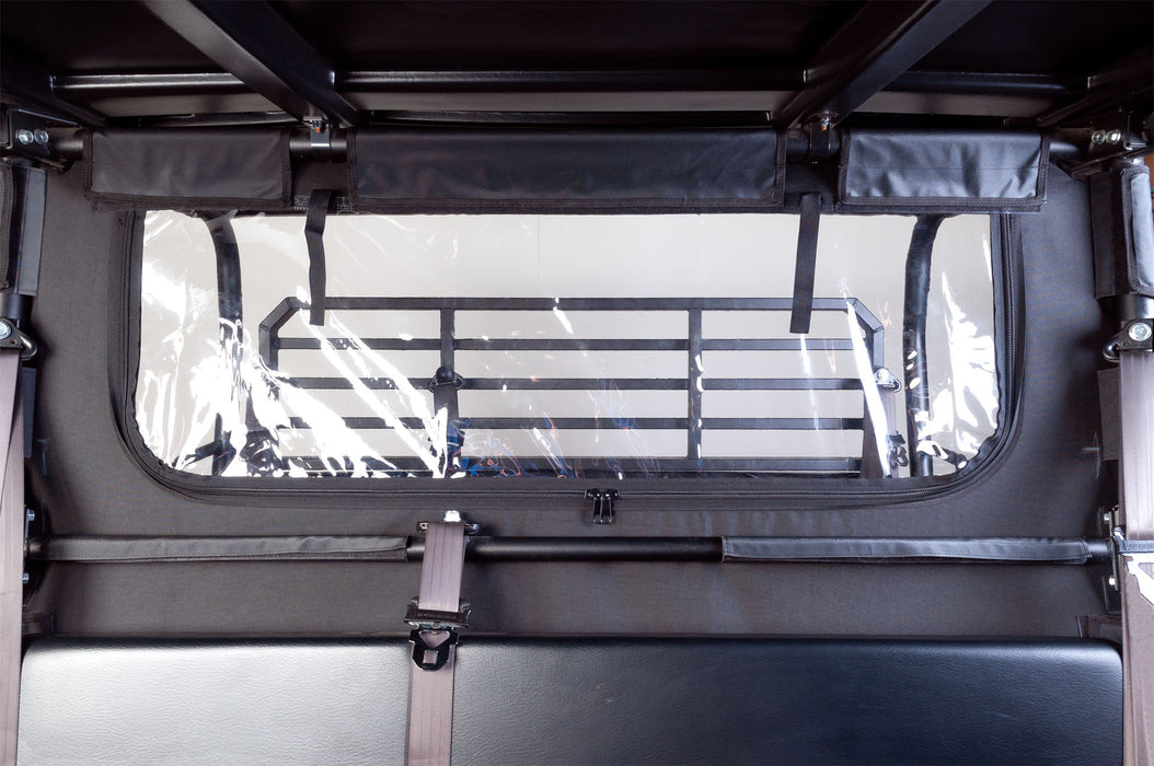 Seizmik Soft Rear Windshield & Dust Panel – Kawasaki Mule Pro FX/FXT
