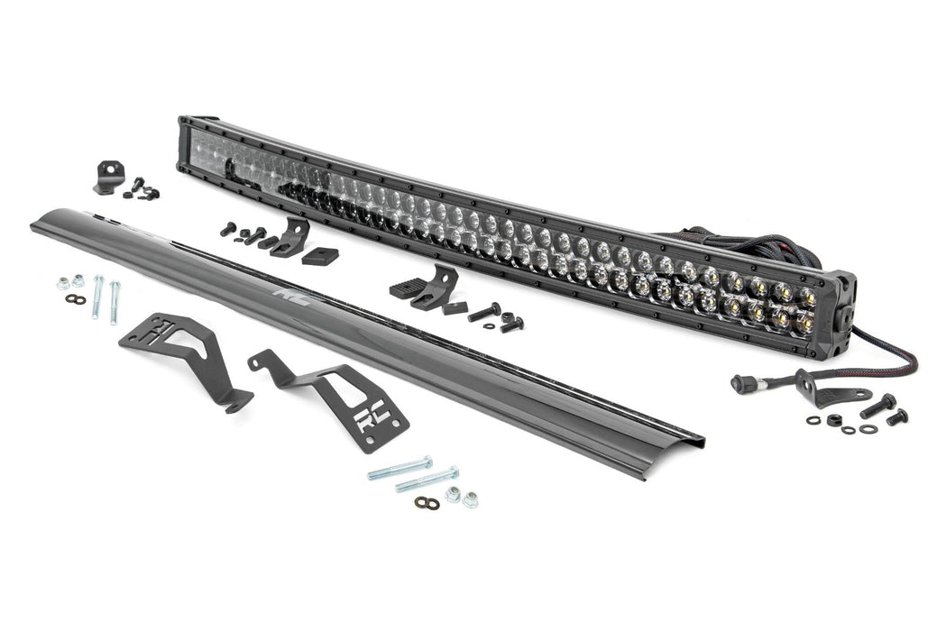Rough Country LED Light Front Mount 40" Black Dual Row White DRL for 2011-2020 Can-Am Commander 1000/Maverick