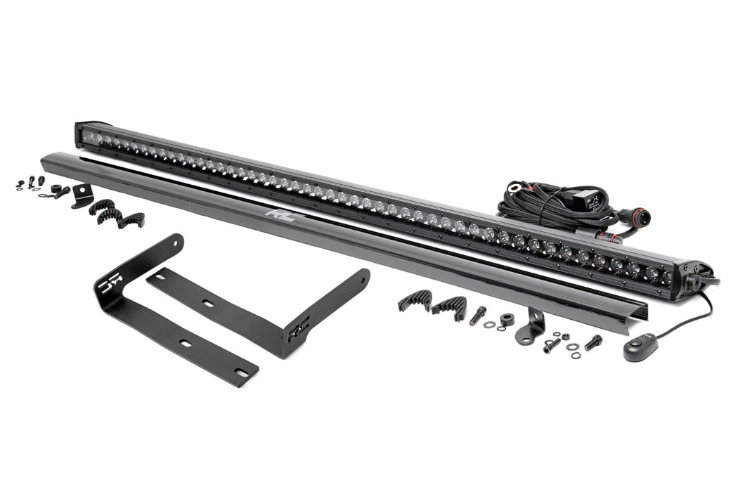 Rough Country 50" Single Row LED Light Kit Black Series Front-Facing Kubota RTV-X900/RTV-X1100
