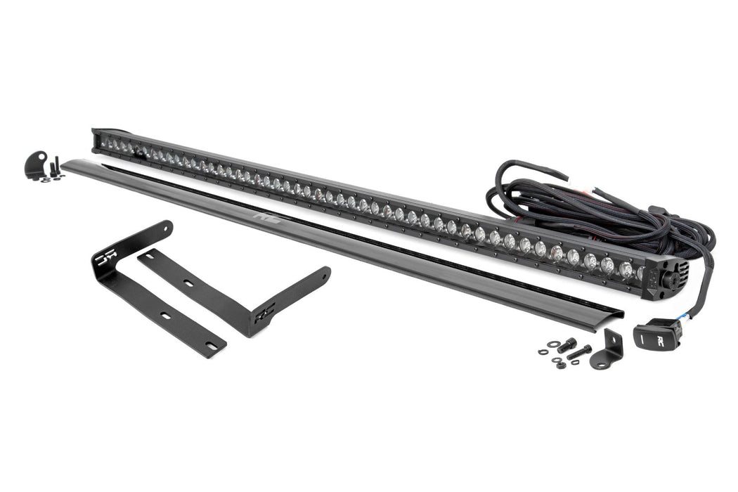 Rough Country LED BlackSingle Row DRL Light Bar Kit 50 Inch Kubota RTV-X900
