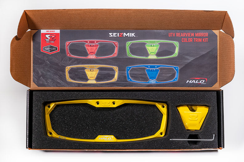 Seizmik Halo-RA Series Cast Aluminum Trim Kit Rearview – Yellow