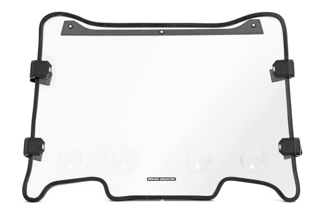 Rough Country Vented Full Windshield Scratch Resistant for 2021-2022 Polaris RZR Turbo S