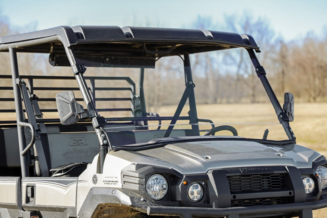 Rough Country Full Windshield Scratch Resistant for 2015-2023 Kawasaki Mule