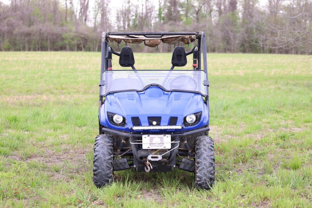 Rough Country Half Windshield Scratch Resistant for 2004-2013 Yamaha Rhino 450/660/700