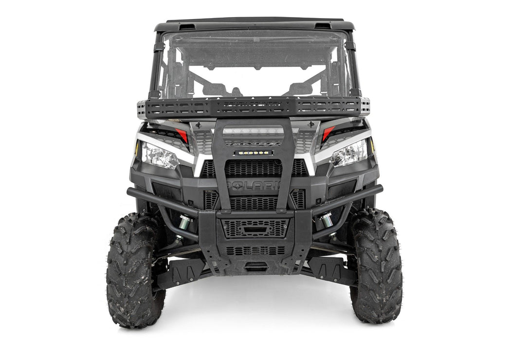 Rough Country Front Cargo Rack 6" Black Slimline for 2013-2017 Polaris Ranger XP 900/Ranger XP 1000