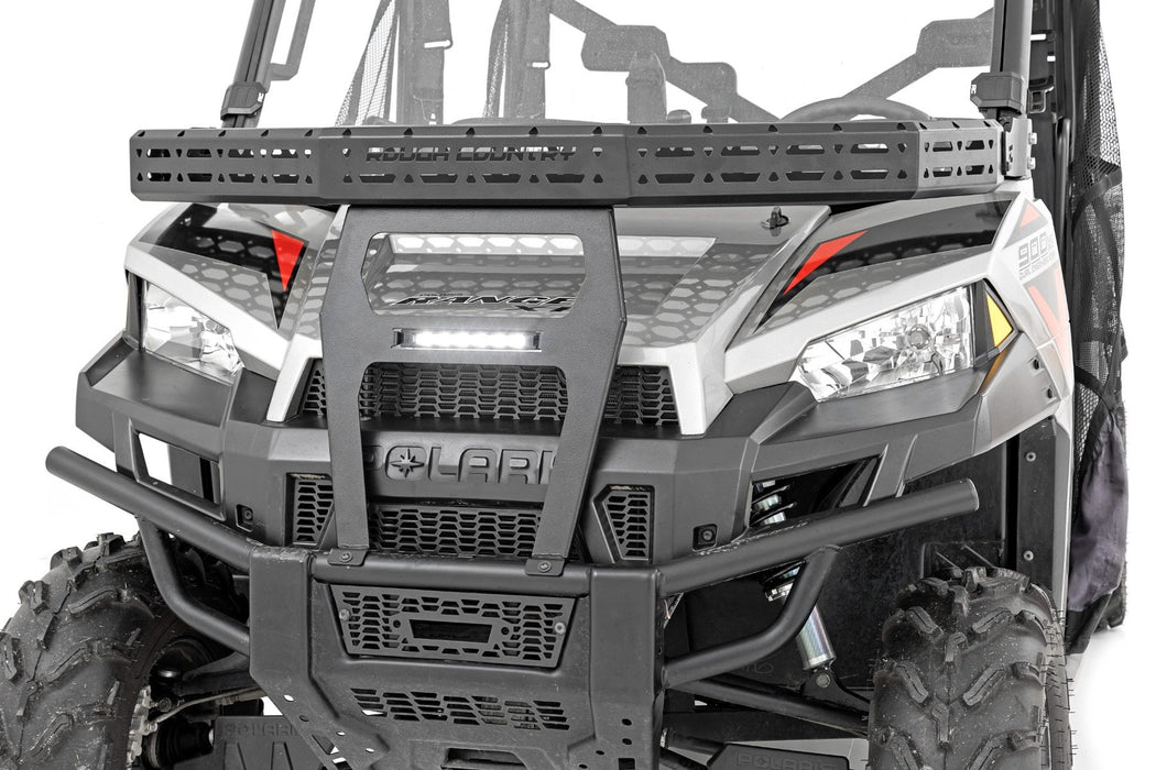 Rough Country Front Cargo Rack 6" Black Slimline for 2013-2017 Polaris Ranger XP 900/Ranger XP 1000