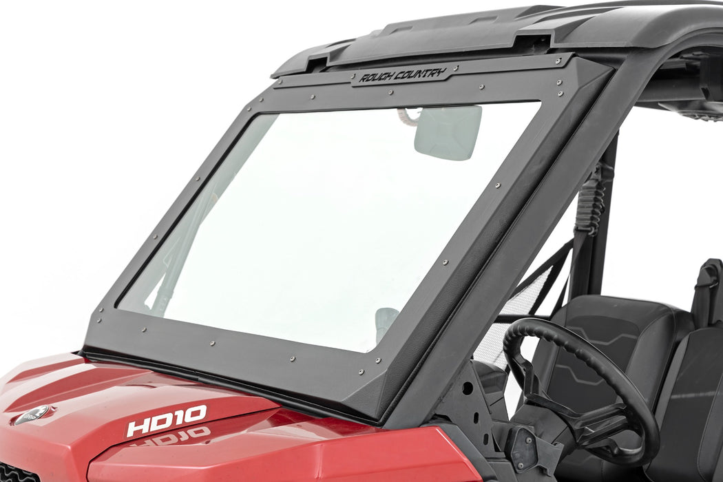 Rough Country Electric Tilt Windshield Glass for 2016-2023 Can-Am Defender HD 8/HD 9/HD 10