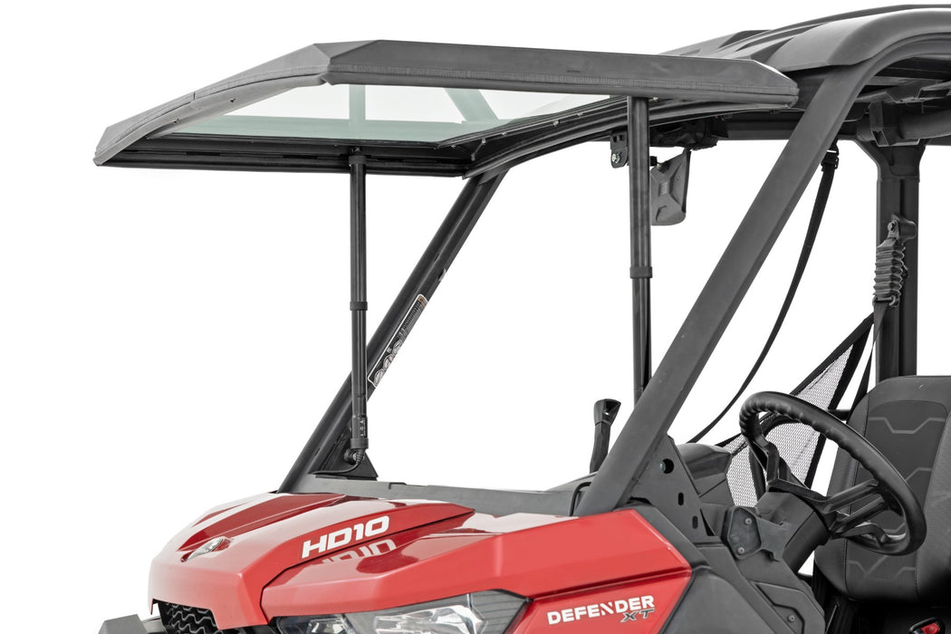 Rough Country Electric Tilt Windshield Glass for 2016-2023 Can-Am Defender HD 8/HD 9/HD 10
