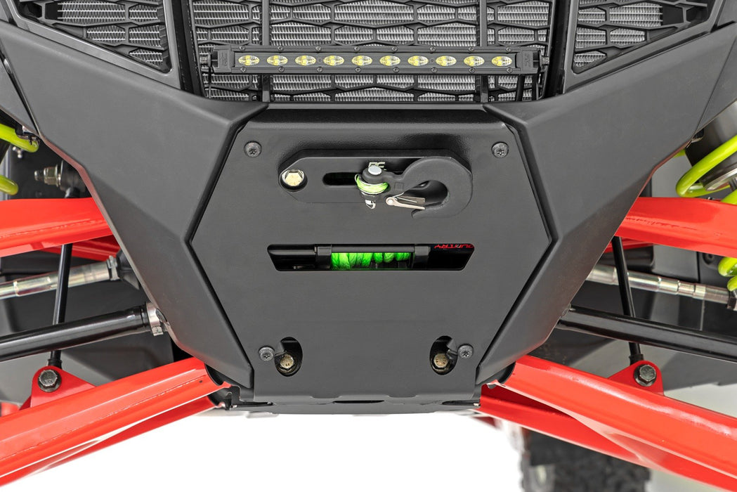 Rough Country LED Light Winch Mount RS4500S 10" Black Slimline for 2022-2023 Polaris RZR Pro R