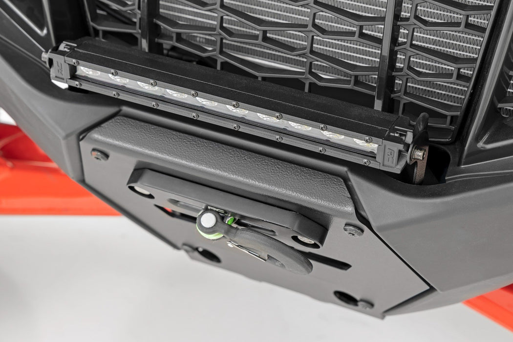 Rough Country LED Light Winch Mount RS6500S 10" Black Slimline for 2022-2023 Polaris RZR Pro R