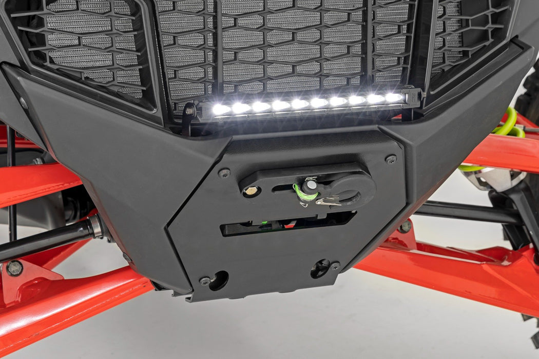 Rough Country LED Light Winch Mount RS4500S 10" Black Slimline for 2022-2023 Polaris RZR Pro R