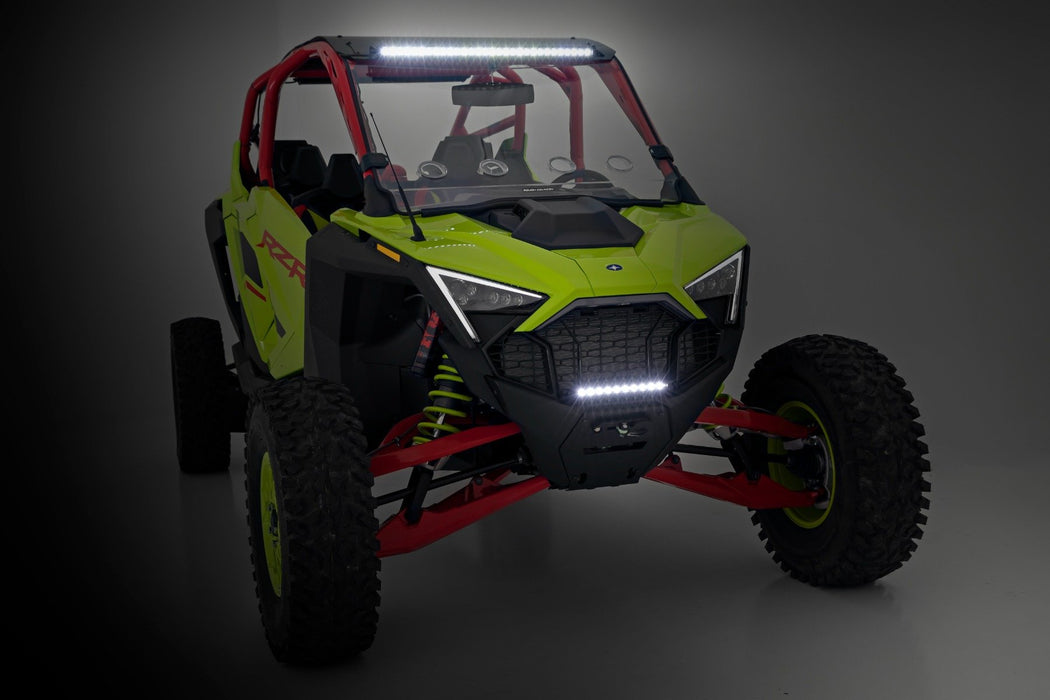 Rough Country LED Light Winch Mount RS6500S 10" Black Slimline for 2022-2023 Polaris RZR Pro R