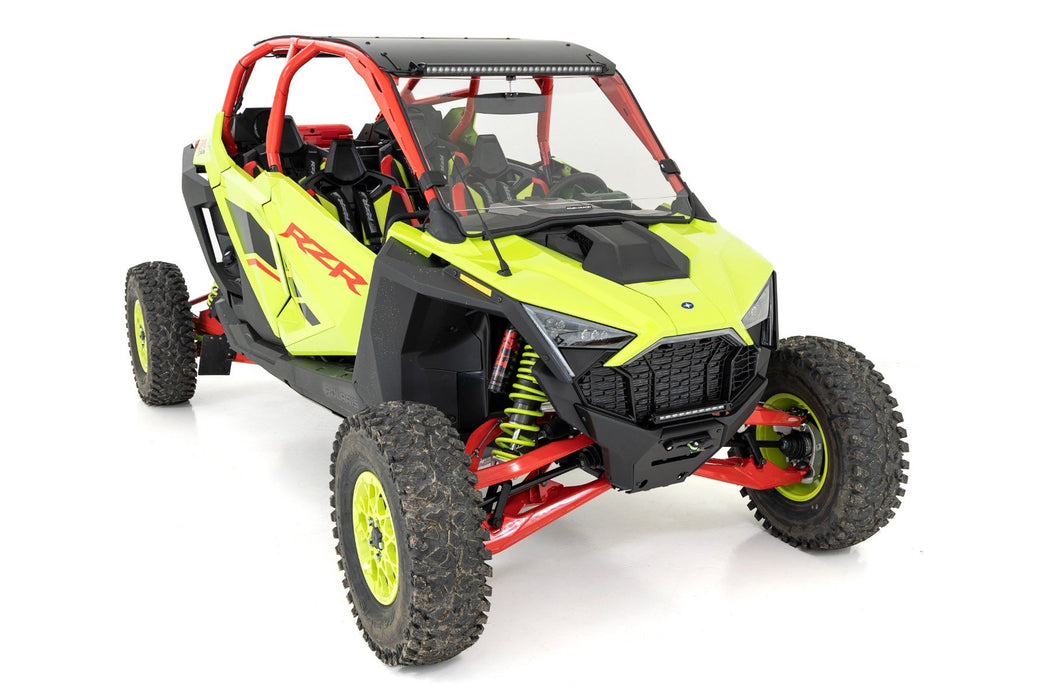 Rough Country LED Light Winch Mount RS6500S 10" Black Slimline for 2022-2023 Polaris RZR Pro R