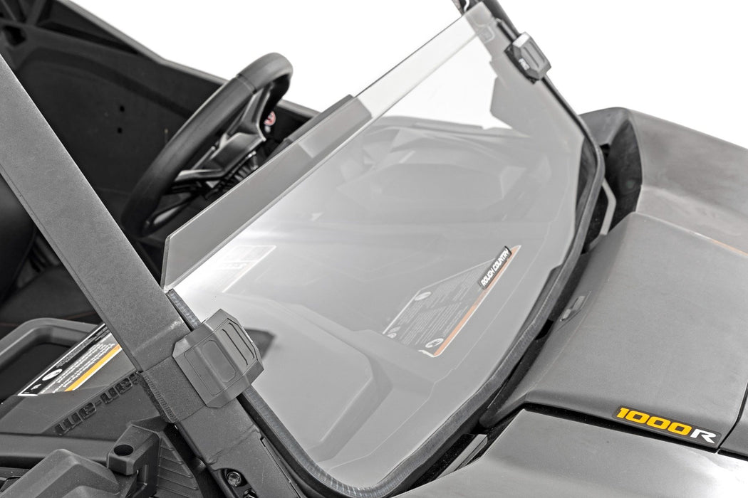 Rough Country Half Windshield Scratch Resistant for 2021-2023 Can-Am Commander 1000R/Max