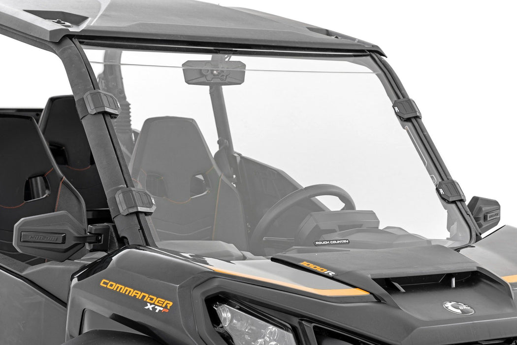 Rough Country Full Windshield Scratch Resistant for 2021-2023 Can-Am Commander 1000R/Max