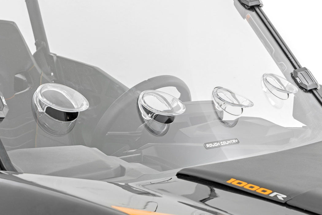 Rough Country Vented Full Windshield Scratch Resistant for 2021-2023 Can-Am Commander 1000R/Max