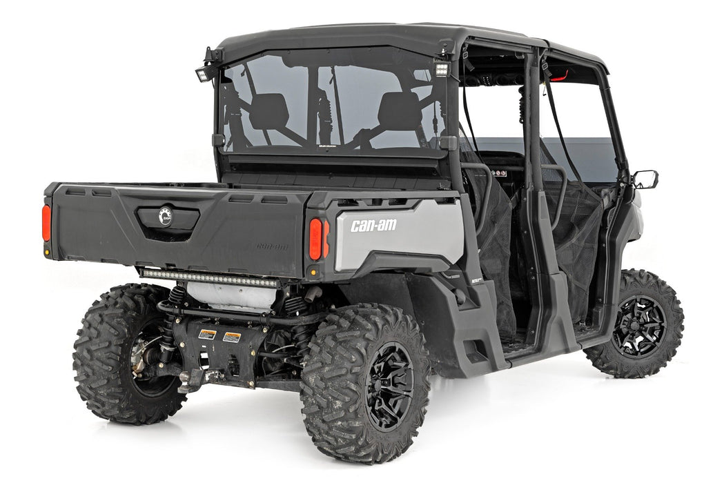 Rough Country Tinted Half Windshield Scratch Resistant for 2016-2023 Can-Am Defender HD 5/HD 8/HD 9/HD 10