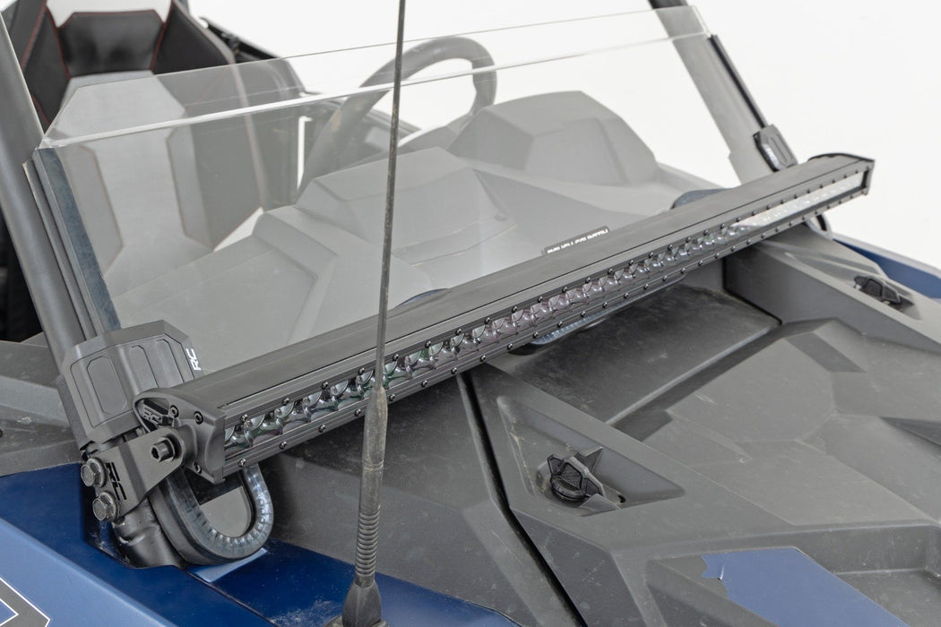 Rough Country LED Light Kit Front Mount 40" Black Single Row for 2014-2021 Polaris RZR XP 1000