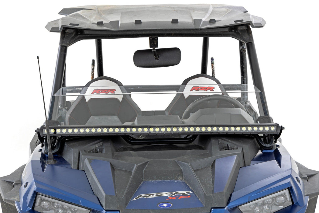 Rough Country LED Light Kit Front Mount 40" Black Single Row for 2014-2021 Polaris RZR XP 1000