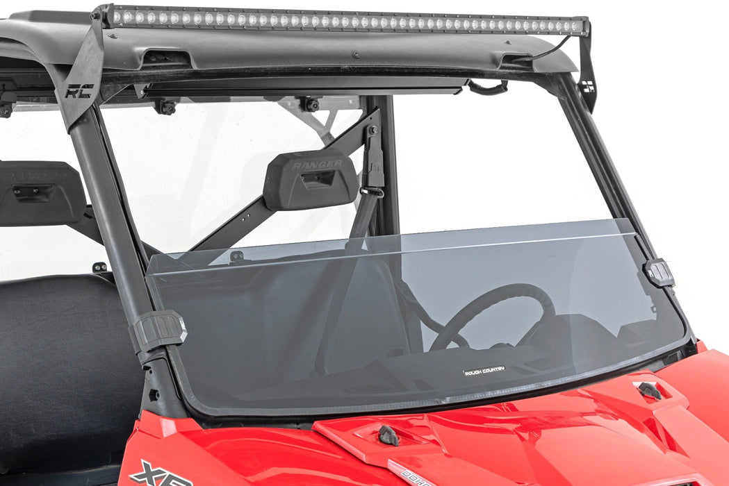 Rough Country Tinted Half Windshield Scratch Resistant for 2013-2023 Polaris Ranger 1000/Ranger XP 900/1000