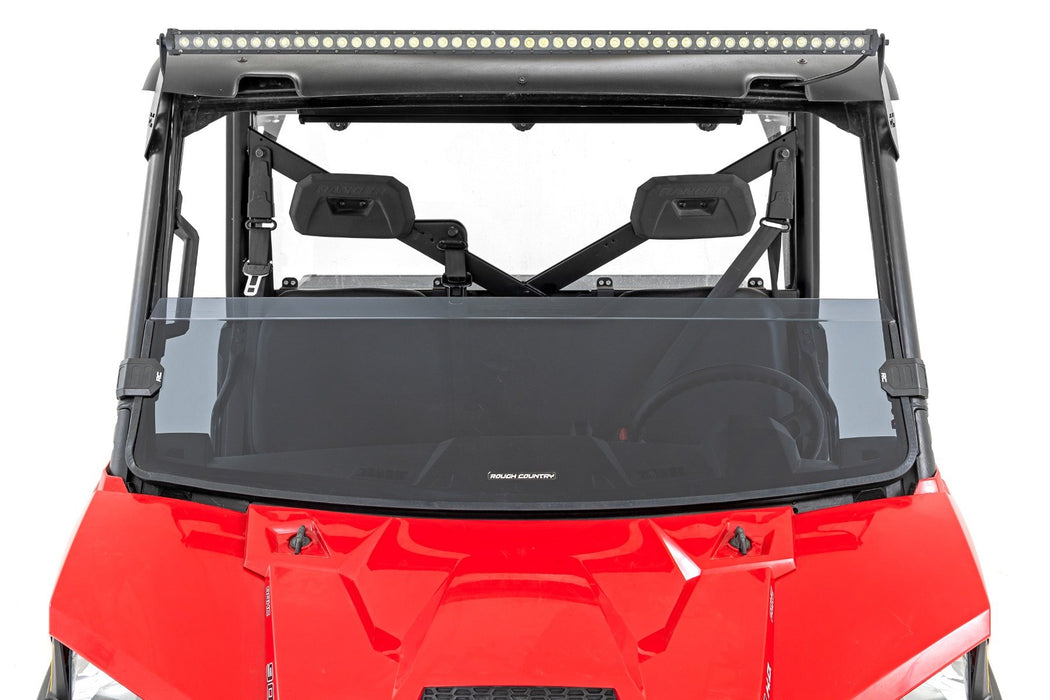 Rough Country Tinted Half Windshield Scratch Resistant for 2013-2023 Polaris Ranger 1000/Ranger XP 900/1000