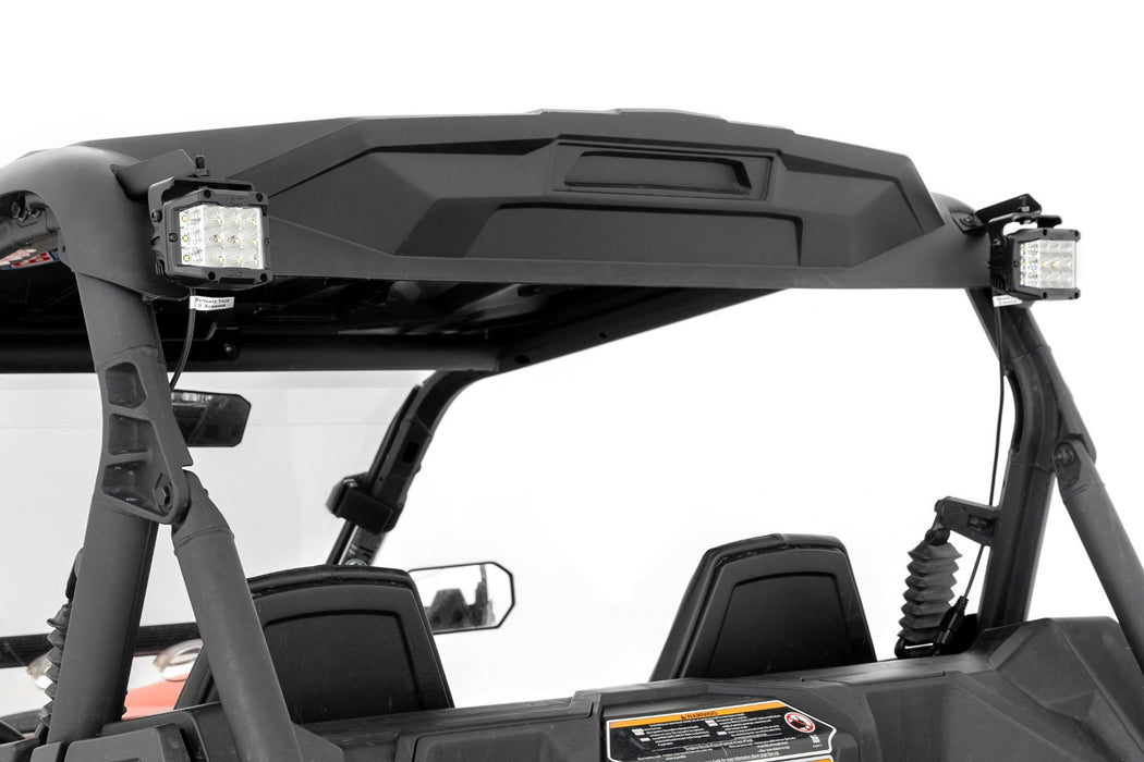 Rough Country LED Light Kit Rear Mount 2" Chrome Pair Wide Angle Can-Am Maverick Sport