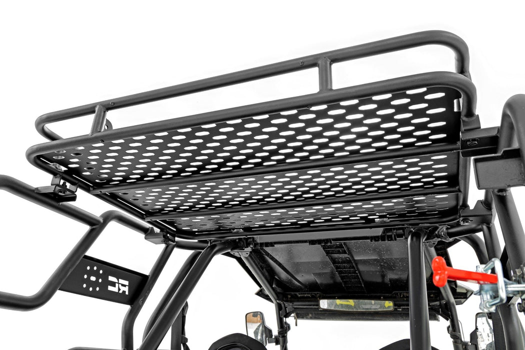 Rough Country Tubular Rear Cargo Rack Spare Tire Mount for 2014-2021 Polaris RZR XP 1000