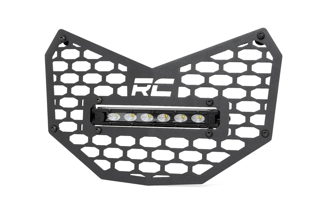 Rough Country LED Light Kit Grille Mount 6" Black Slimline for 2017-2023 Can-Am Maverick X3