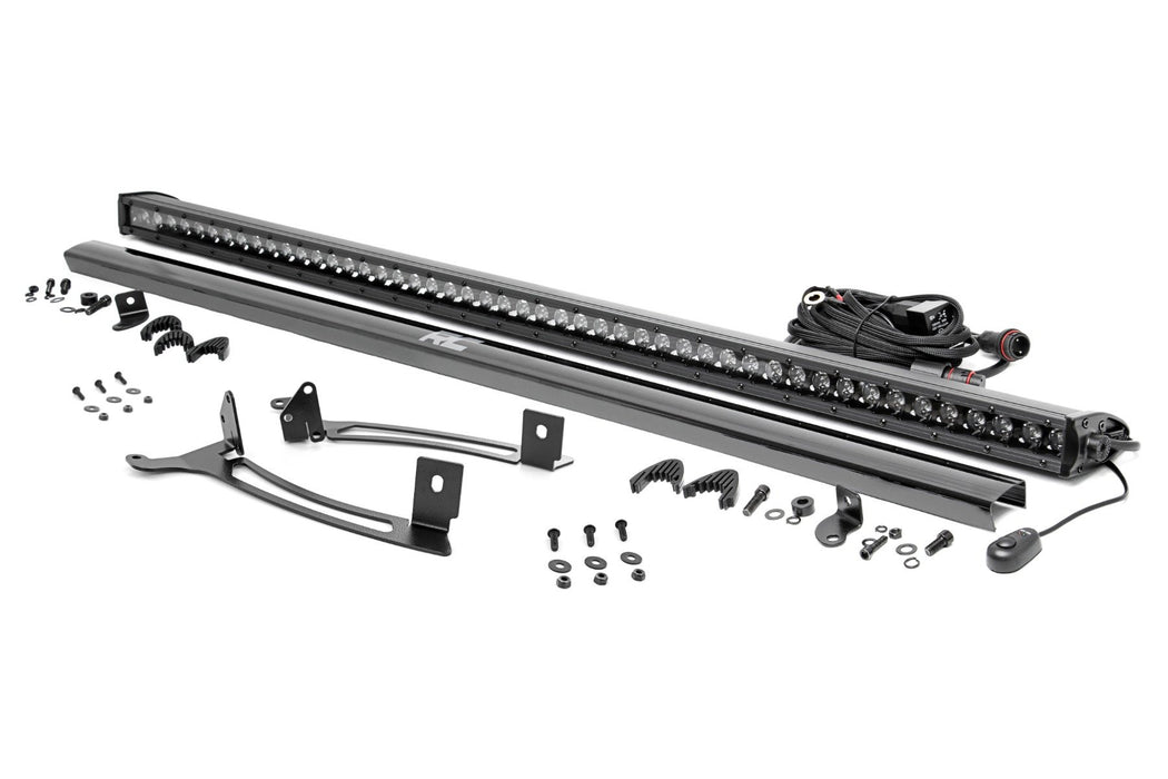 Rough Country 50" Single Row Light Mount Front Black Series for 2024-2024 Polaris Xpedition ADV-5
