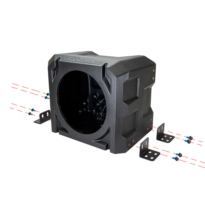 SSV Works Universal 10-Inch Subwoofer Enclosure - High-Strength Rotomolded Design, Durable & Weather-Resistant, Perfect for Car, Truck, Boat or UTV Audio Upgrades, Enhanced Bass Performance
